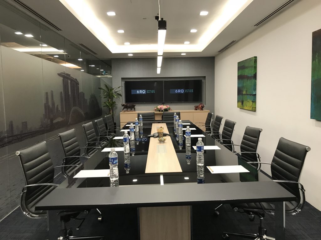 6RQ Serviced Offices Board Room Facilities Singapore, Raffles Place, 6 Raffles Quay, CBD Singapore